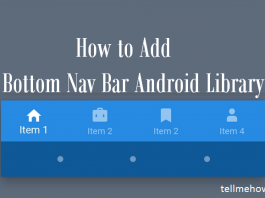 Add Bottom Nav Bar Android Library
