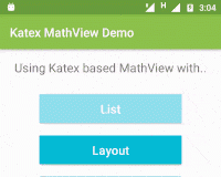 How to add MathView Android Layout Library