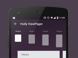 HollyViewPager - Android Navigation Animation Library