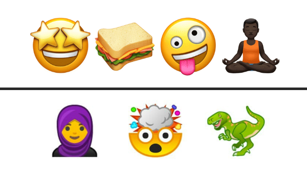 iOS emojis (top) Android Oreo emojis (bottom)