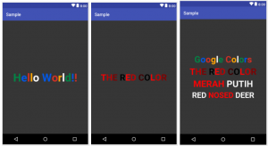 Multicolor TextView in Android