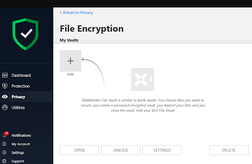 file encryption bitdefender