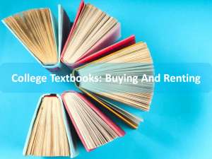 Buying and renting textbooks